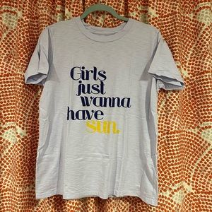 J. Crew “Girls Just Wanna Have Sun” Tee